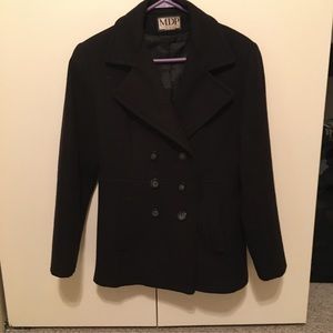 Double breasted wool jacket